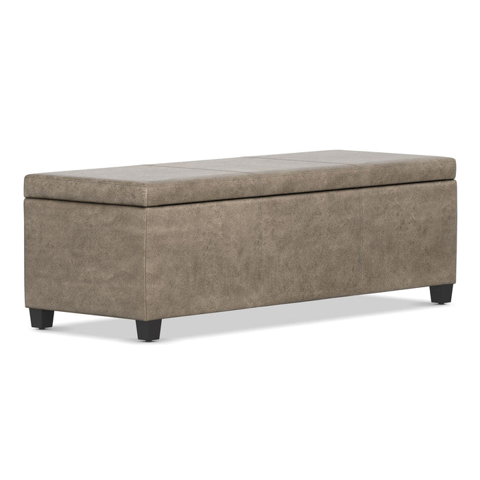 Avalon - Storage Ottoman Bench - Brown