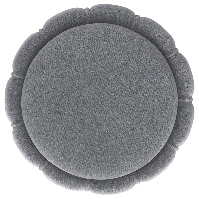 Inez - Round Upholstered Ottoman